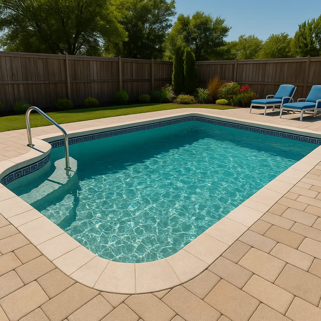 Fully renovated modern backyard pool